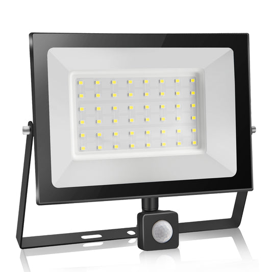 Outdoor Security Lights Motion Sensor: 50W LED PIR Floodlight IP65 Waterproof
