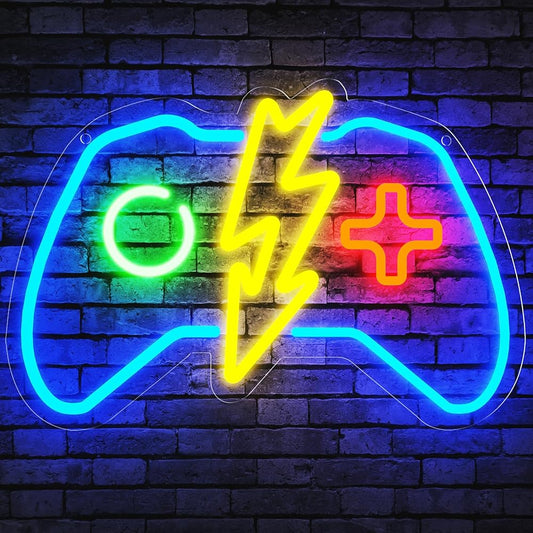 Gaming Neon Sign Wall